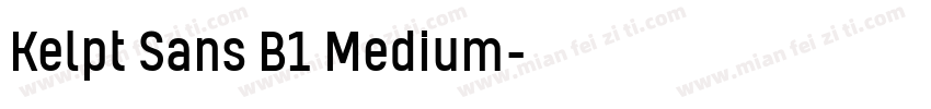 Kelpt Sans B1 Medium字体转换